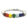 Bracelet 7 Chakras et Howlite