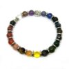Bracelet 7 Chakras homme en 20 pierres fines