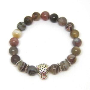 Bracelet Agate du Botswana naturelle