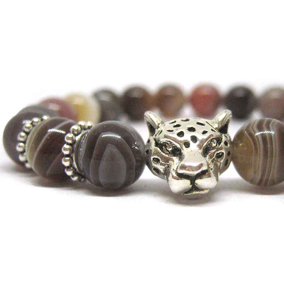 Bracelet Agate du Botswana naturelle