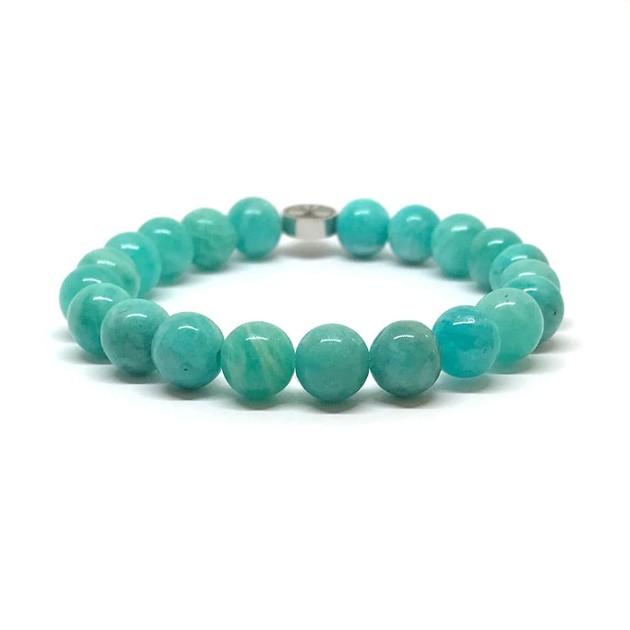 Bracelet Amazonite naturelle du Mozambique