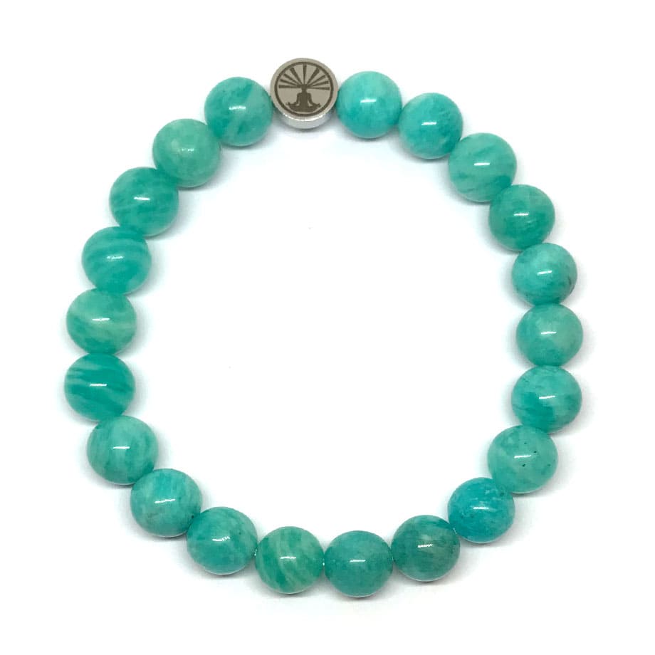 Bracelet Amazonite naturelle du Mozambique