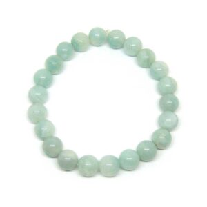 Bracelet Amazonite naturelle vert c&eacute;ladon