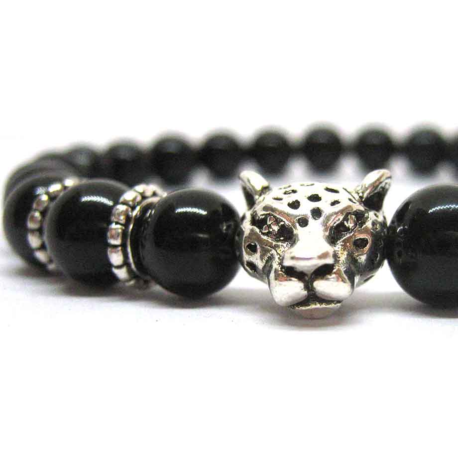 Bracelet Black Panther en Tourmaline noire