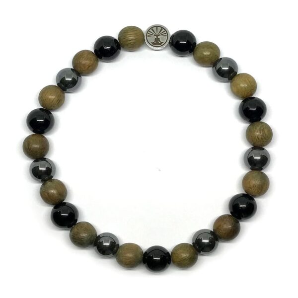 Bracelet En Perles De Bois De Santal Naturel - Magnifique Marron - Neuf Sans Emballage
