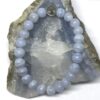 Bracelet Calcédoine bleue (Agate dentelle bleue)