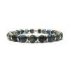 Bracelet Cyanite, Quartz Oeil de Chat et Oeil de Faucon