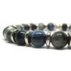 Bracelet Cyanite, Quartz Oeil de Chat et Oeil de Faucon