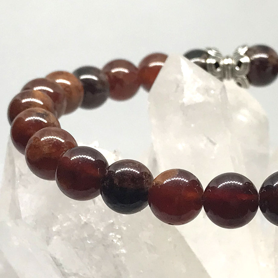 Bracelet Grenat Spessartite du Brésil