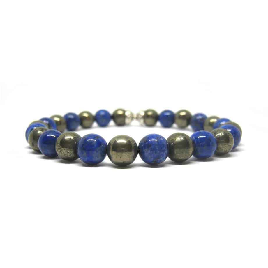 Bracelet Lapis-lazuli et Pyrite