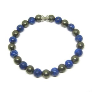 Bracelet Lapis-lazuli et Pyrite