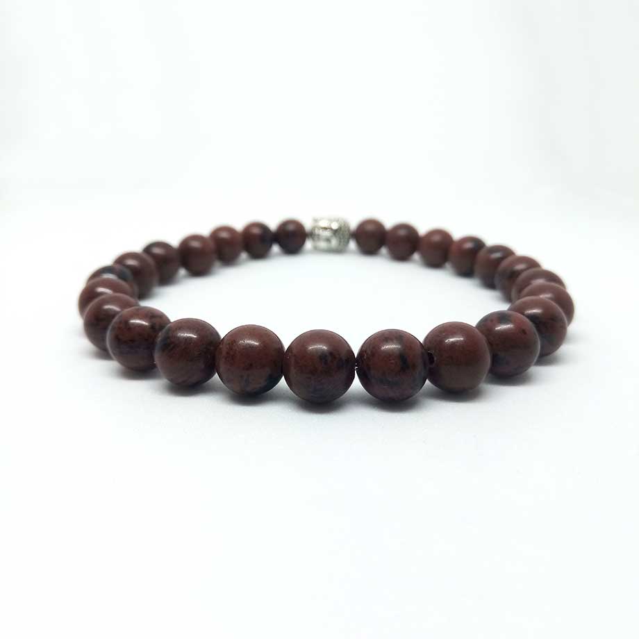 Bracelet Obsidienne Acajou Mahogany
