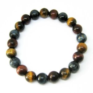 Bracelet Œil de Tigre Taureau Faucon pour la fête des Pères
