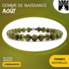 Bracelet Pierre de naissance du mois d'août en Péridot