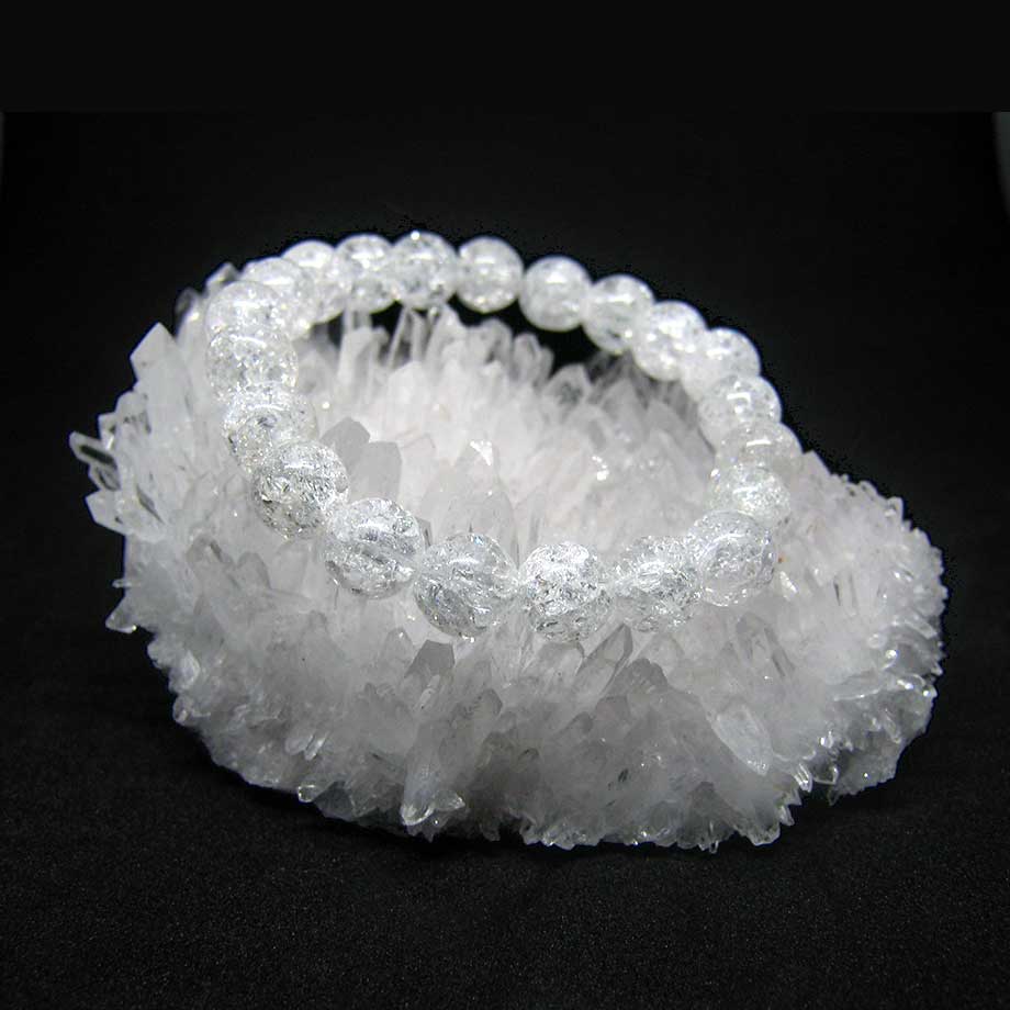 Bracelet Pierre de naissance du mois de Avril en Cristal de Roche