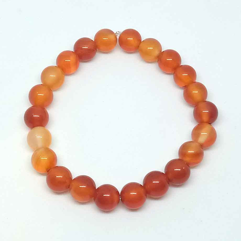 Bracelet Pierre de naissance du mois de Juillet en Cornaline