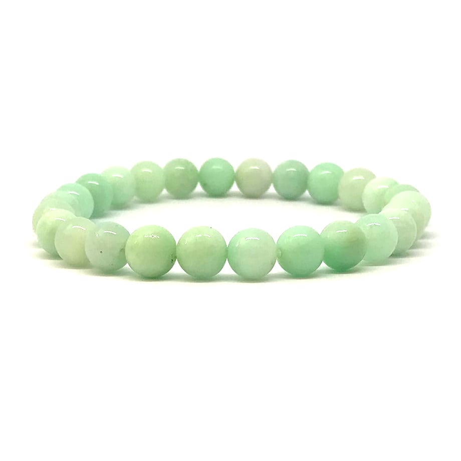 Bracelet Pierre de naissance du mois de Mai en Chrysoprase Bracelet Pierre de naissance du mois de Mai en Chrysoprase