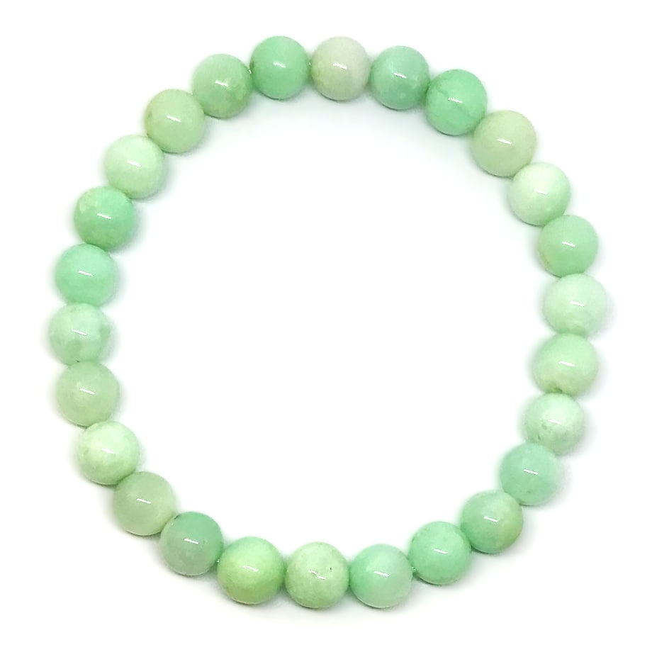 Bracelet Pierre de naissance du mois de Mai en Chrysoprase Bracelet Pierre de naissance du mois de Mai en Chrysoprase