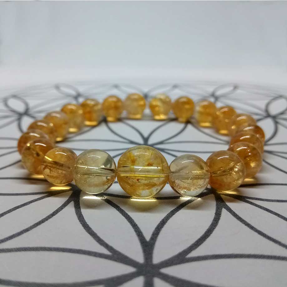 Bracelet en pierres Citrine naturelle