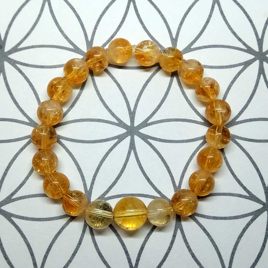 Bracelet en pierres Citrine naturelle