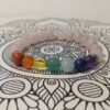 Bracelet 7 Chakras en pierres naturelles Quartz rose, Jaspe rouge, Cornaline, Ambre, Aventurine verte, Aigue marine, Lapis-lazuli, Améthyste