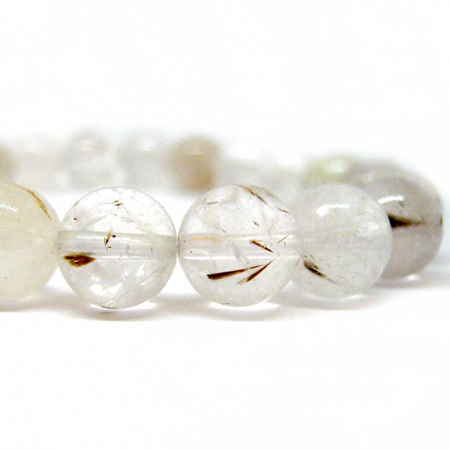 Bracelet Quartz Goethite (Cacoxénite)