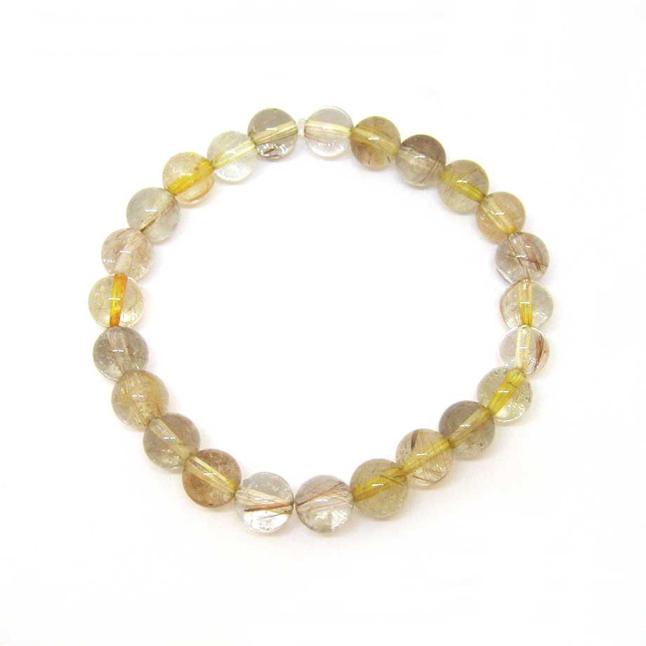 Bracelet Quartz rutile doré