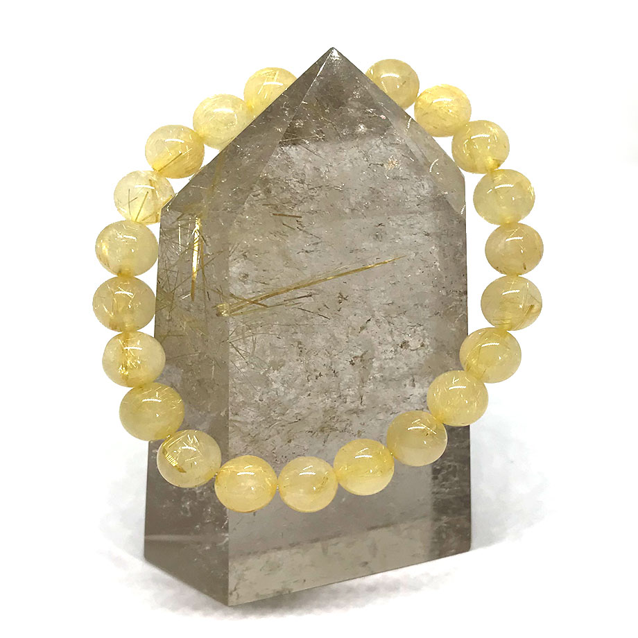 Bracelet Quartz rutile doré