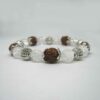 Bracelet Rudraksha et Cristal de Roche
