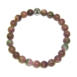 Bracelet Tourmaline Past&egrave;que Melon d'Eau