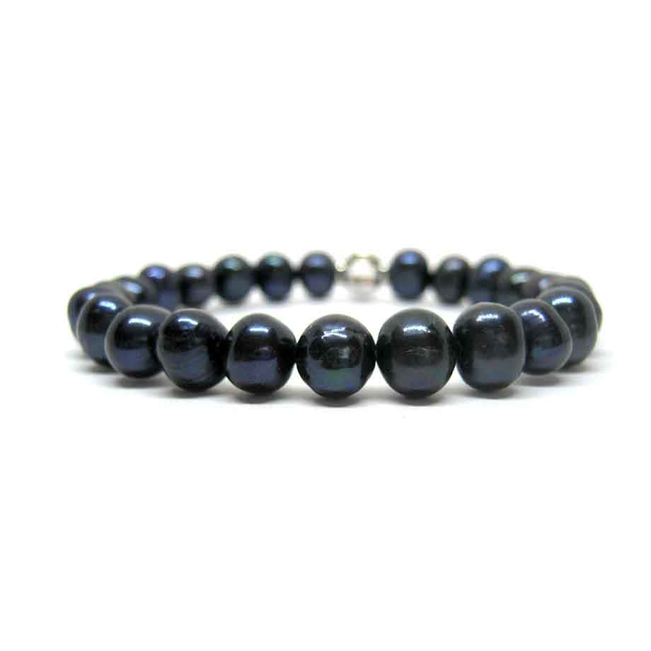 Bracelet de Perles noires de culture d'eau douce