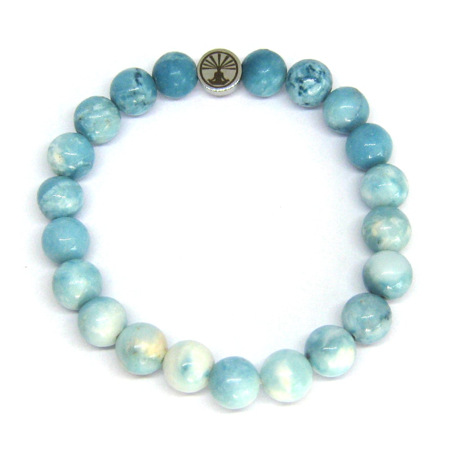 Bracelet femme en pierre naturelle Larimar