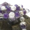 Collier Sahasrāra Améthyste Cristal de Roche naturels Collier Sahasrāra Améthyste Cristal de Roche naturels
