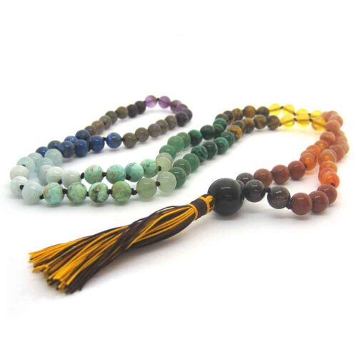 Mâlâ 7 chakras en pierres fines