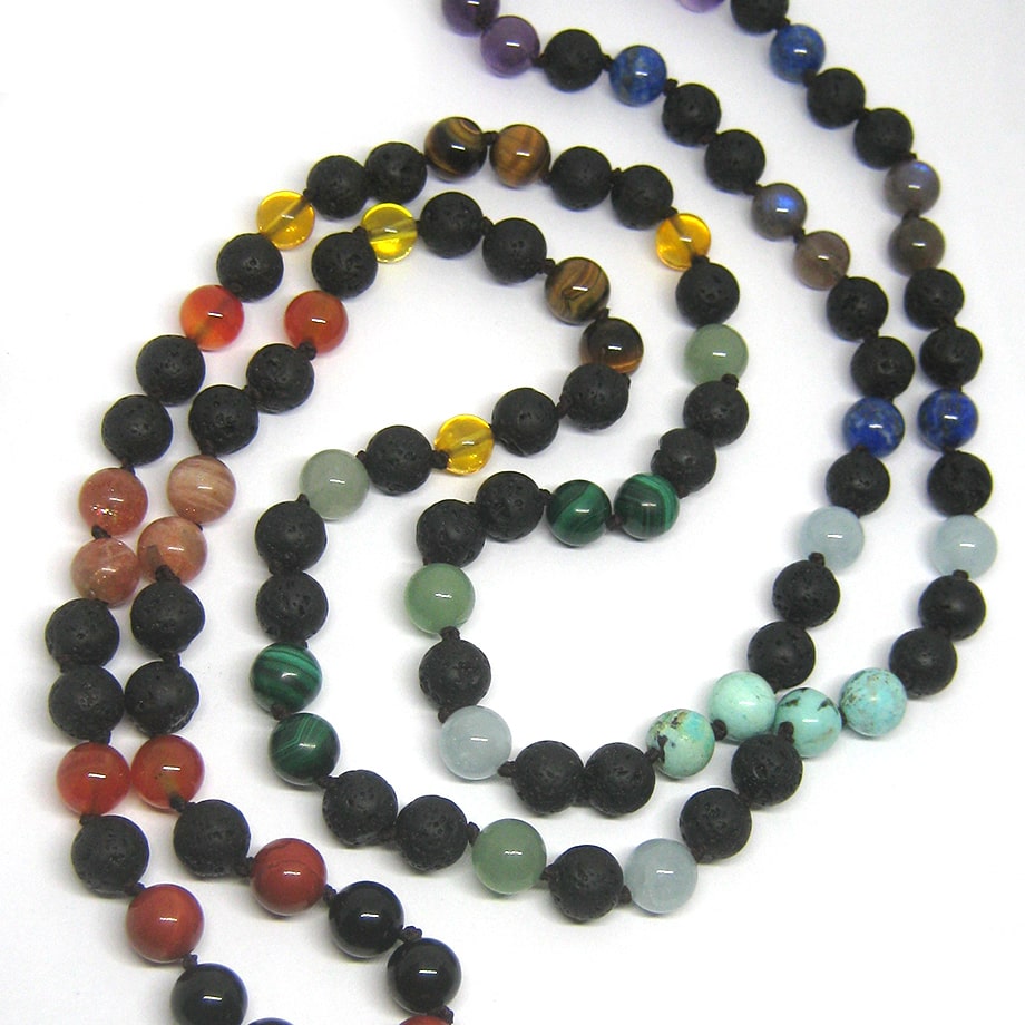 Mâlâ 7 Chakras en pierres naturelles Mâlâ 7 Chakras en pierres naturelles