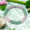 Bracelet Chakra Cœur Aventurine verte et Quartz rose