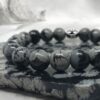 Bracelet Obsidienne neige