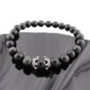 Bracelet homme Obsidienne noire