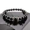 Bracelet homme Obsidienne noire