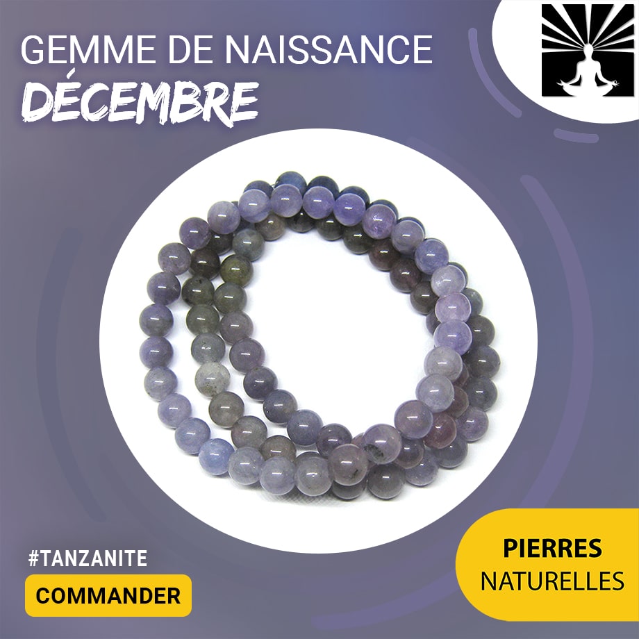 Bracelet Gemme de naissance du mois de Décembre en Tanzanite