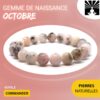 Bracelet Gemme de naissance du mois d'Octobre en Opale
