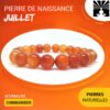 Bracelet Pierre de naissance du mois de Juillet en Cornaline